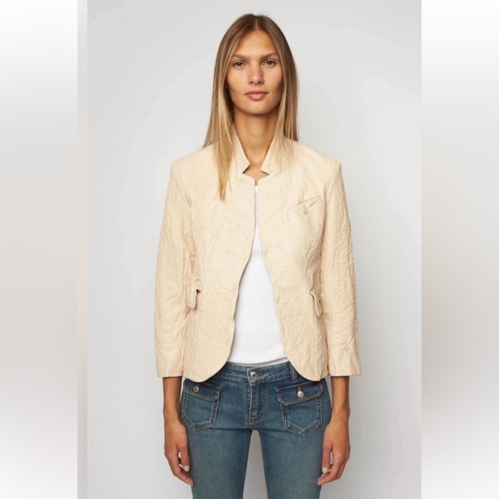 Zadig&Voltaire Verys crinkled leather jacket